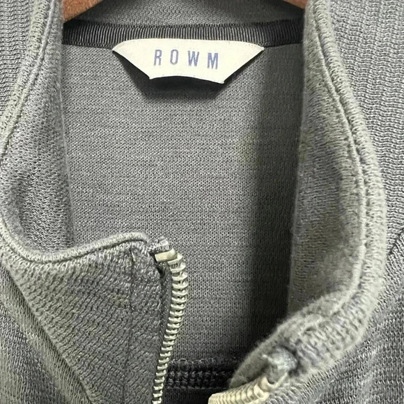 Rowm Men's Full Zip Jacket Gray Size Large - Picture 3 of 7